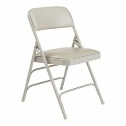 Brand new ???? UrbanPro 29.5" Premium Vinyl Folding Chair In Warm Gray (Set Of 4) ❤️