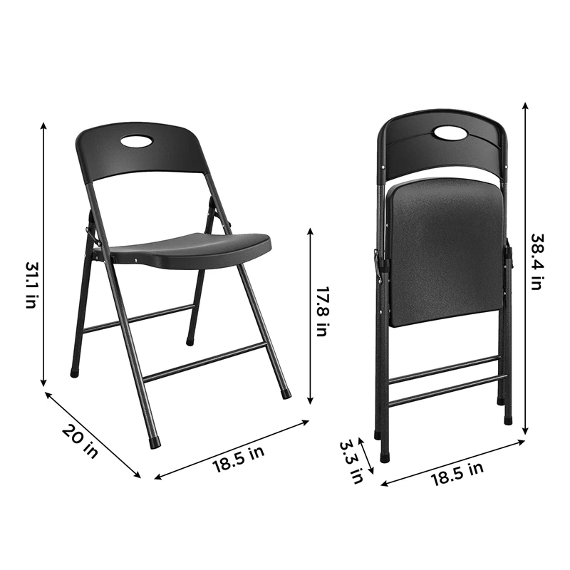 Best reviews of ???? COSCO Solid Resin Indoor/Outdoor Double Braced Folding Chair In Black (4-Pack) ⭐ 4 Best reviews of ???? COSCO Solid Resin Indoor/Outdoor Double Braced Folding Chair In Black (4-Pack) ⭐ - Image 4
