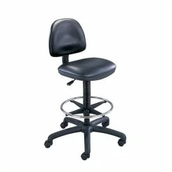 Best deal ✔️ Safco Black Vinyl Precision Drafting Chair With Ring Foot Rest ⌛