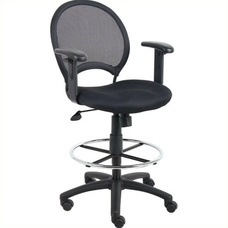Hot Sale ???? Boss Office Products Boss Office Mesh Drafting Chair With Adjustable Arms ???? 1 Hot Sale ???? Boss Office Products Boss Office Mesh Drafting Chair With Adjustable Arms ????
