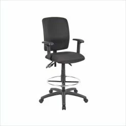 Wholesale ???? Boss Office Products Boss Office Multi Function Fabric Drafting Stool With Adjustable Arms ????