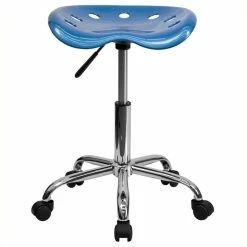 Best reviews of ???? Flash Furniture Vibrant Adjustable Bar Stool In Bright Blue ⭐
