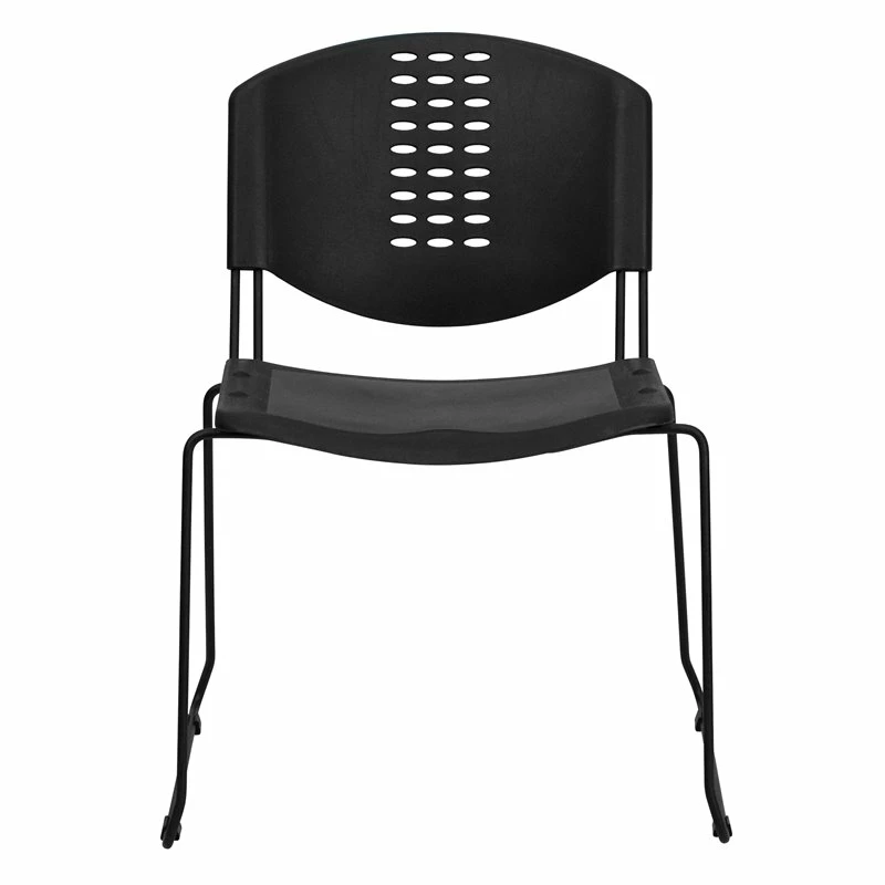 Top 10 ???? Flash Furniture Hercules Plastic Sled Base Stacking Chair In Black ???? 4 Top 10 ???? Flash Furniture Hercules Plastic Sled Base Stacking Chair In Black ???? - Image 4