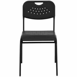 Alternative view of Brand new ???? Flash Furniture Hercules Plastic Classroom Stacking Chair In Black ⭐