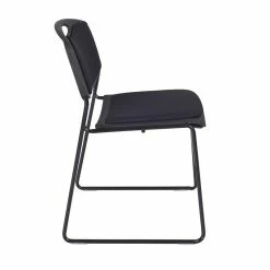 Alternative view of Top 10 ???? Regency Zeng Padded Stack Chair- Black ????