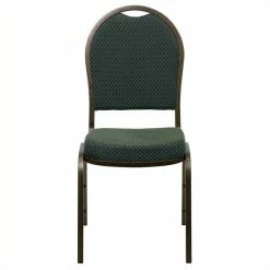 Brand new ???? Flash Furniture Hercules Dome Back Banquet Stacking Chair In Green ⭐