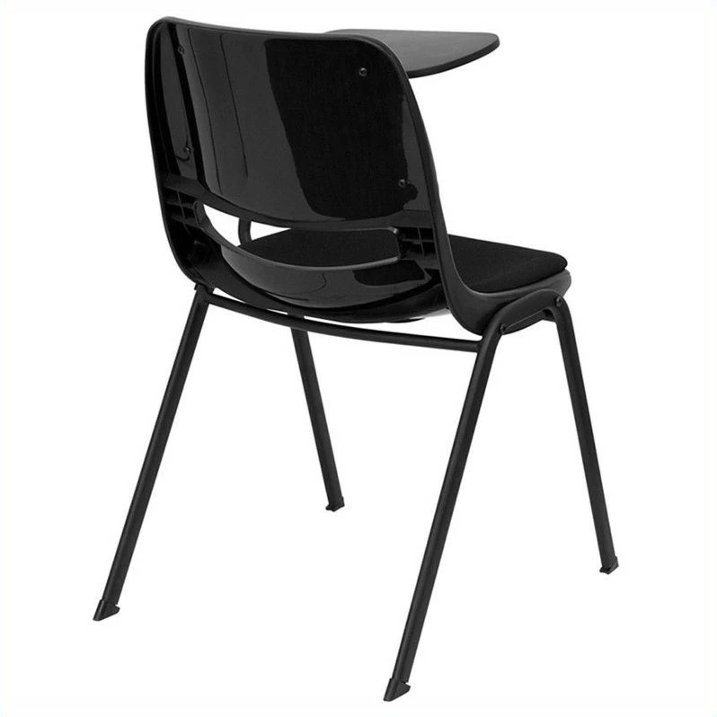 Outlet ???? Flash Furniture Padded Plastic Classroom Chair In Black With Left Arm Tablet ???? 3 Outlet ???? Flash Furniture Padded Plastic Classroom Chair In Black With Left Arm Tablet ???? - Image 3