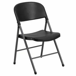 Best reviews of ???? Flash Furniture Hercules Plastic Folding Chair In Black ????