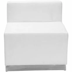 Alternative view of Wholesale ???? Flash Furniture Hercules Alon Leather Armless Chair In Melrose White ✔️