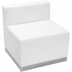 Wholesale ???? Flash Furniture Hercules Alon Leather Armless Chair In Melrose White ✔️