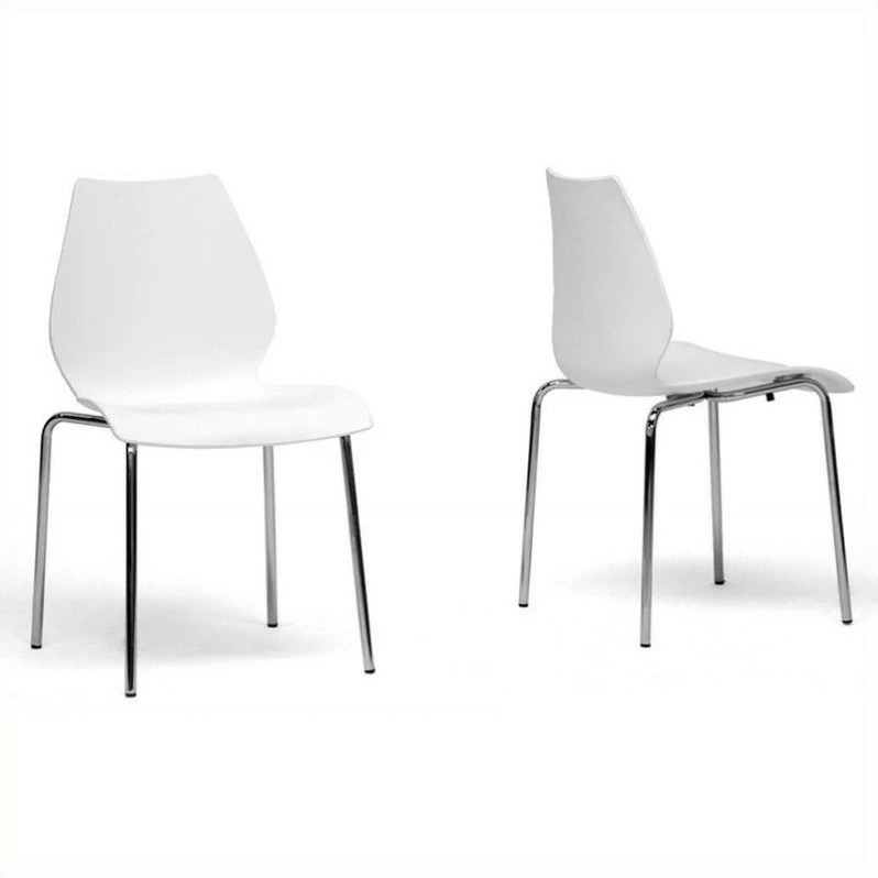 Cheapest ✔️ Baxton Studio Overlea Dining Chair In White (Set Of 2) ???? 1 Cheapest ✔️ Baxton Studio Overlea Dining Chair In White (Set Of 2) ????