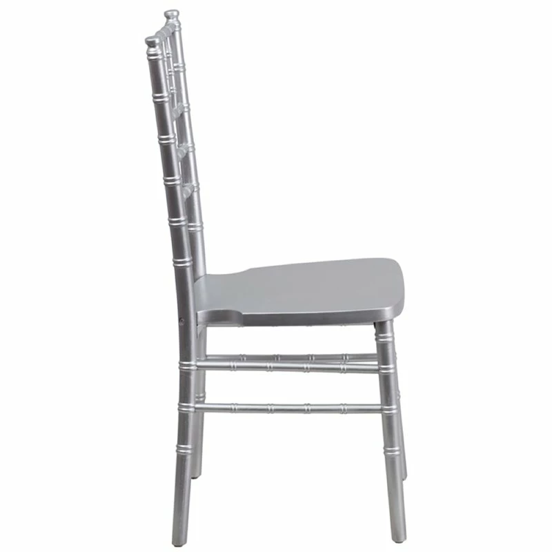 Brand new ❤️ Flash Furniture Hercules Wood Chiavari Stacking Dining Side Chair In Silver ???? 2 Brand new ❤️ Flash Furniture Hercules Wood Chiavari Stacking Dining Side Chair In Silver ???? - Image 2