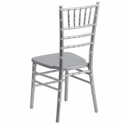 Brand new ❤️ Flash Furniture Hercules Wood Chiavari Stacking Dining Side Chair In Silver ???? 6 Brand new ❤️ Flash Furniture Hercules Wood Chiavari Stacking Dining Side Chair In Silver ???? -Flash Furniture Shop 504741 2 L