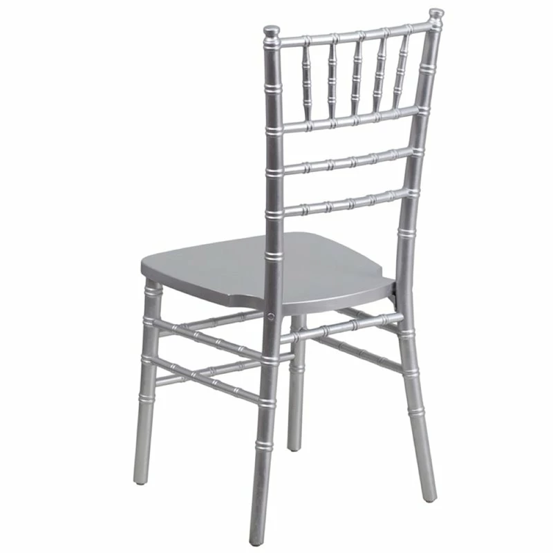Brand new ❤️ Flash Furniture Hercules Wood Chiavari Stacking Dining Side Chair In Silver ???? 3 Brand new ❤️ Flash Furniture Hercules Wood Chiavari Stacking Dining Side Chair In Silver ???? - Image 3