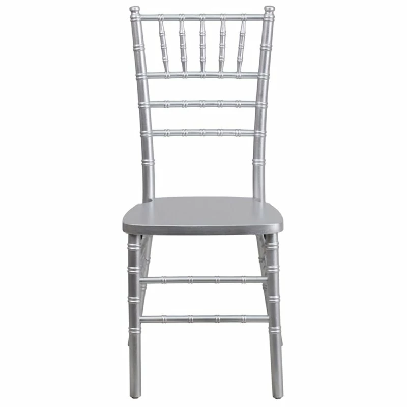 Brand new ❤️ Flash Furniture Hercules Wood Chiavari Stacking Dining Side Chair In Silver ???? 4 Brand new ❤️ Flash Furniture Hercules Wood Chiavari Stacking Dining Side Chair In Silver ???? - Image 4