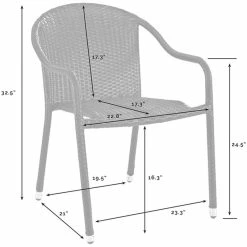 Deals ???? Crosley Furniture Crosley Palm Harbor Wicker Stackable Patio Dining Arm Chair In Brown (Set Of 2) ✔️ 5 Deals ???? Crosley Furniture Crosley Palm Harbor Wicker Stackable Patio Dining Arm Chair In Brown (Set Of 2) ✔️ -Flash Furniture Shop 674546 2 L