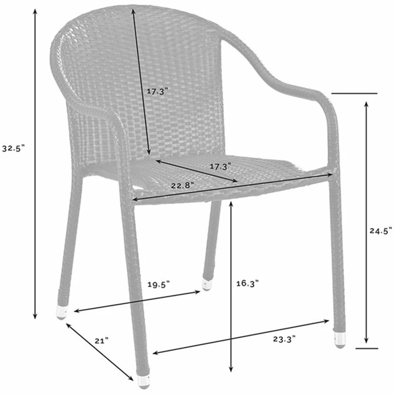 Deals ???? Crosley Furniture Crosley Palm Harbor Wicker Stackable Patio Dining Arm Chair In Brown (Set Of 2) ✔️ 3 Deals ???? Crosley Furniture Crosley Palm Harbor Wicker Stackable Patio Dining Arm Chair In Brown (Set Of 2) ✔️ - Image 3